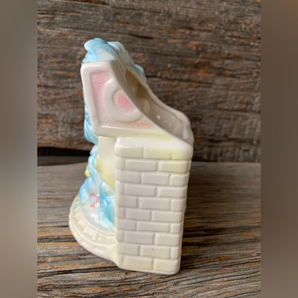 Vintage Mid Century Nursery planter Big eyed Bear Pastel kitsch Big Eyes Rubens - Picture 4 of 11